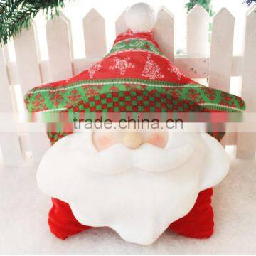Wholesale cute star shape Christmas pillow for gift