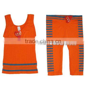 Women seamless sexy tank top with shorts