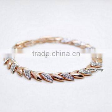 Retro fashion super flash bracelet female rose gold bracelet