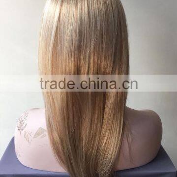 Best Selling Natrual Blonde Girls Hair Wig Silky Straight Lace Front Wigs For European Women photo-2