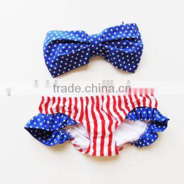Baby Girls Star Bowknot Top and Stripes Underwear Beach Wear Cover up for Kids photo-3