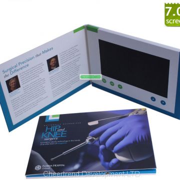 7 inch lcd pos display video brochure