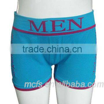 Blue kids underwear panties plain fancy seamless underwear boy's boxer shorts