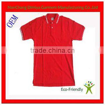 Tc fabric mens polo t shirt /red plain polo t shirt for men/ New fashion high quality good price mens polo shirt