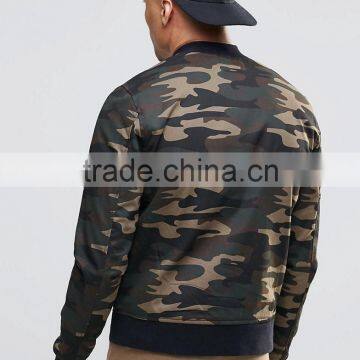 2017 Camo Customized Colors Size Material Figure Flattering Men Military Army Printed Green Plain Baseball Jacket photo-2
