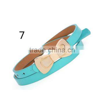 Latest Design New Model Hot Sale 12colors Choice With Butterfly Design PU Leather Material Belt Women photo-2