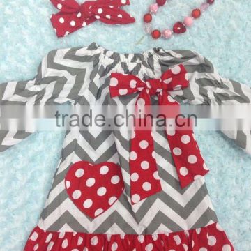 baby girls heart dress valentines dress with matching headband and chunky necklace set