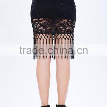 Hottest Crochet Party Skirts Women Skirt Design With Falling Fringe photo-6