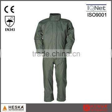 PU Mens Waterproof Workwear Suit Rain Wear Coverall With EN343 Nomex Coverall photo-3