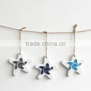 DIY Wood Starfish Shape Wall Hangings Decoration Craft