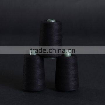 Black spun poly/cotton sewing thread 50/3