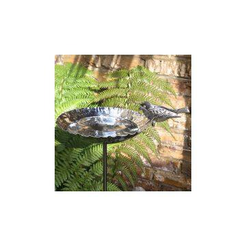 metal bird bath