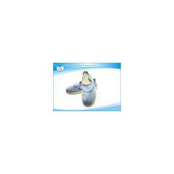 Blue Dustproof 0.5CM Stripe Lining Insole Anti Static Worker Shoes in Pharmaceutical industry