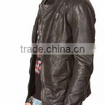 Bike Leather Jacket Hight Quality Sheep Skin Slim Fit photo-2