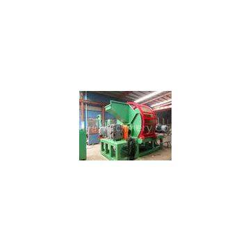 Environmental Tyre Shredding Machine 16 Pcs Blades Double Shaft