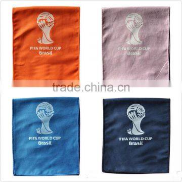 soft and absorbent microfiber designer branded logo towels