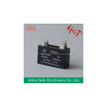 CBB61 Series capacitor 250vac celling fan capacitor