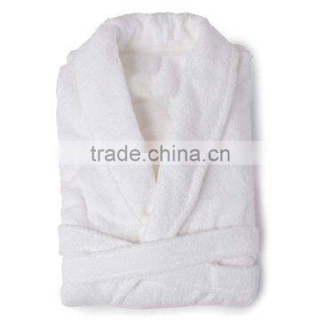 Wholesale 100% cotton terry hotel bathrobe