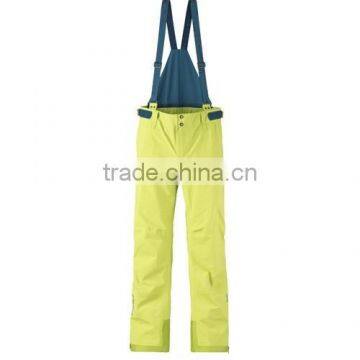 Functional Elastic Belt Yellow Ski Pants for Men photo-2