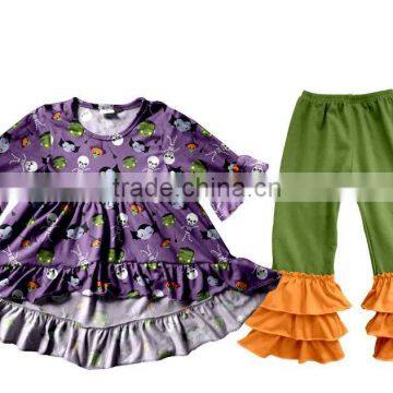 New Design Kids Halloween Clothing Children Boutique Set Halloween Boutique Winter Outfits photo-5