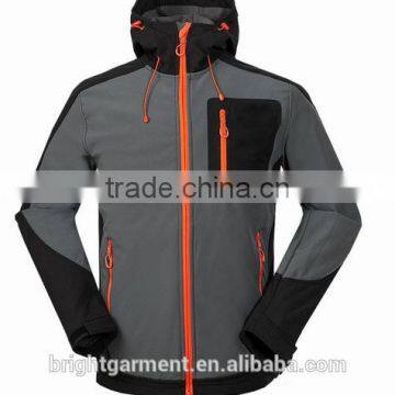 Soft shell outdoor men waterproof jacket windbreaker jacket