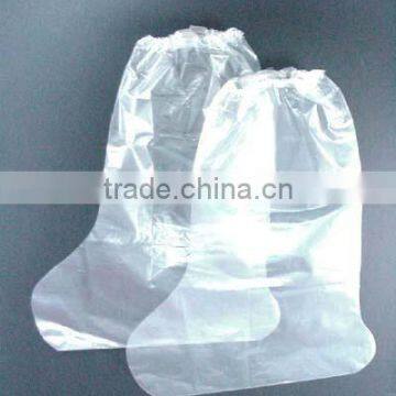 Disposable thick plastic boot cover in big size