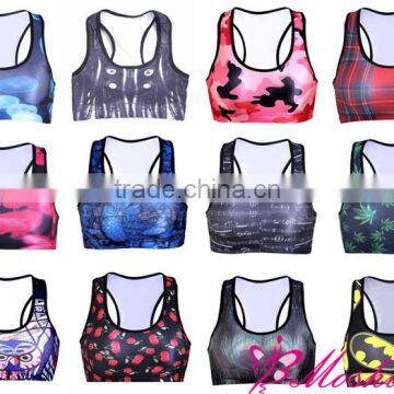Sexy Women Cycling Sportswear Crossed Straps Sports Bra photo-2