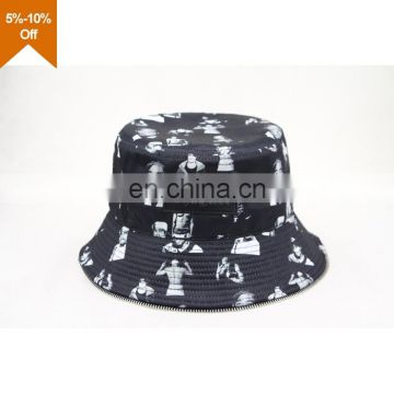 Cheap custom fishing bucket hat with string