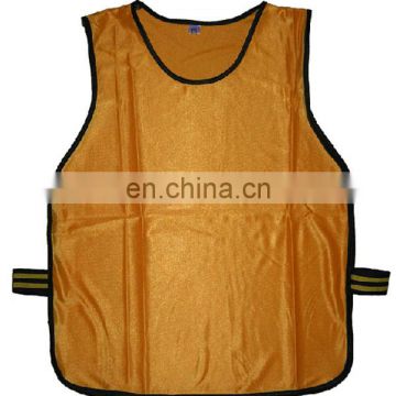 Soccer vest custom bibs elastic cord provide printing Mesh sports bibs