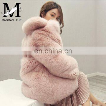 2017 Hot Style Real Fox Fur Coat Winter Fashion New Style Korea Women Coat