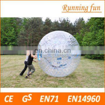 Cheap price!! Top quality 0.8mm/1.0mm PVC/TPU inflatable body zorb ball,zorb ball,zorbing caterham