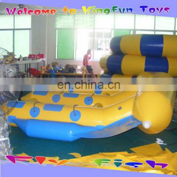 4*3 inflatable water flyfish/ flying fish boat