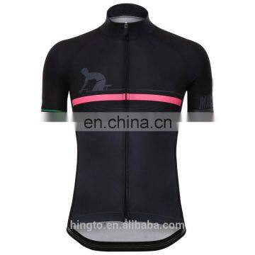 ODM/OEM custom quick dry polyester cycling jersey for men 2016