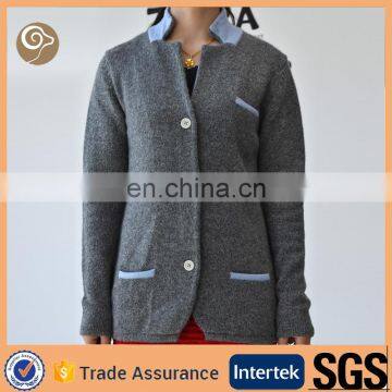 Women long knitted wholesale cashmere coat