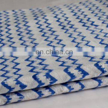 VH_Exclusive Summer sale_Indigo Natural dyed Print cotton fabric_sanganeri Hand block printed 100% cotton fabric_sell wholesale