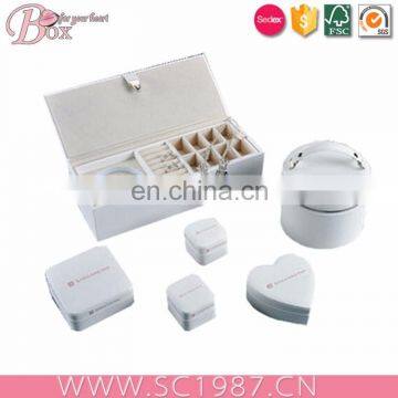 Pure white unique jewelry gift boxes multifunction boxes