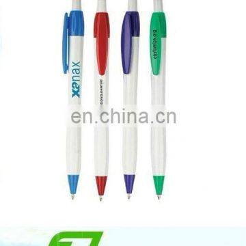 Plastic logo pen with clip