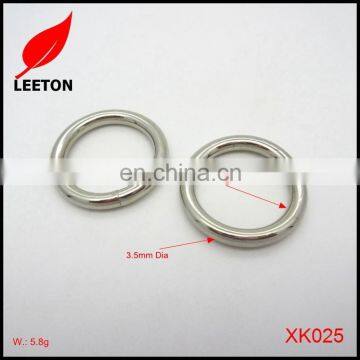 Strong Metal Welded O Ring Belt Buckle for Bags