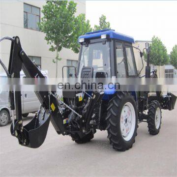 China cheap 4X4WD MAP554 mini farm tractor with backhoe loader ,tractor price list