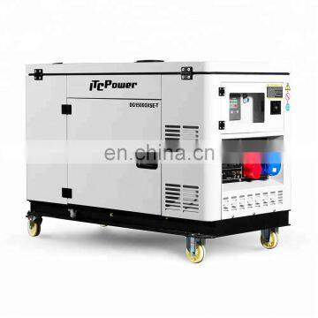 High performance ISO CE approved 10kw silent soundproof diesel generator