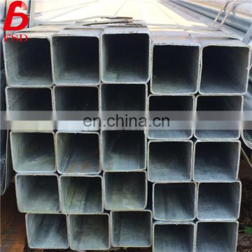 Building material material pre galvanized square steel gi pipe list