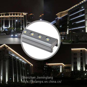 Outdoor Led Linear Light Bar Monochrome 3000k for Building Solhouette Decoration JML-LLT-A10W photo-3