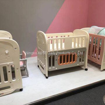 Children's Bedroom Sets Furniture Factory European Standard Bouncer Corral Bebe Baby Crib Foldable Bed photo-5