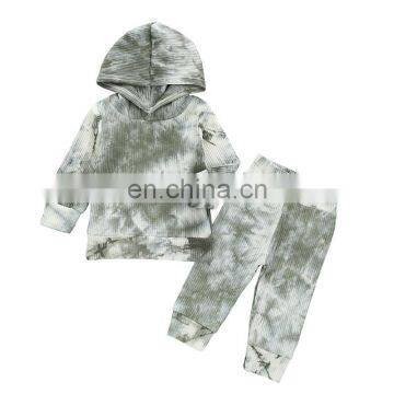 Newborn Baby Girls Boys Tie-dye Outfits Long Sleeve Tops T Shirt + Pants Spring Autumn Clothing Children Clothes Set 1-6Years photo-3