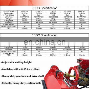 15-55hp Farm Machinery Tractor Side Shift EFGC Hydraulic Flail Mower photo-5