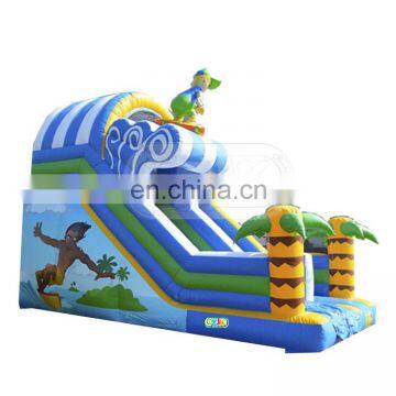 Cheap Popular Hot Sale Inflatable Palm Tree Surf Surfing Slide Beach for Sale