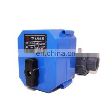 Motorized Actuator BSP NPT Electric Ball Valve 2 Way 3 Way Stainless Steel PVC Electric 3 Way Control Valve