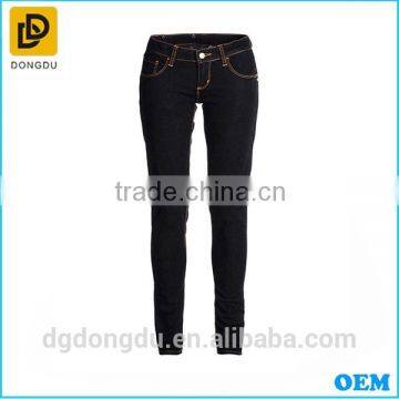 Wholesale Cheap 2016 Summer Denim Trousers Hot Sale Lady Casual Black Pants