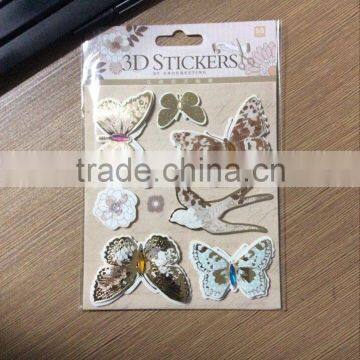 3d handmade chipboard sticker paper sticker