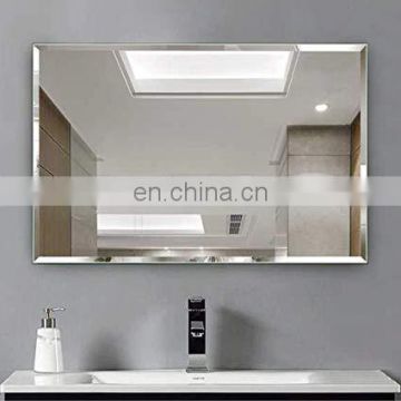 Frameless bathroom wall mounted mirror modern style for hotel